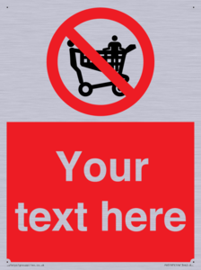 Custom No Climbing on Trolley Sign